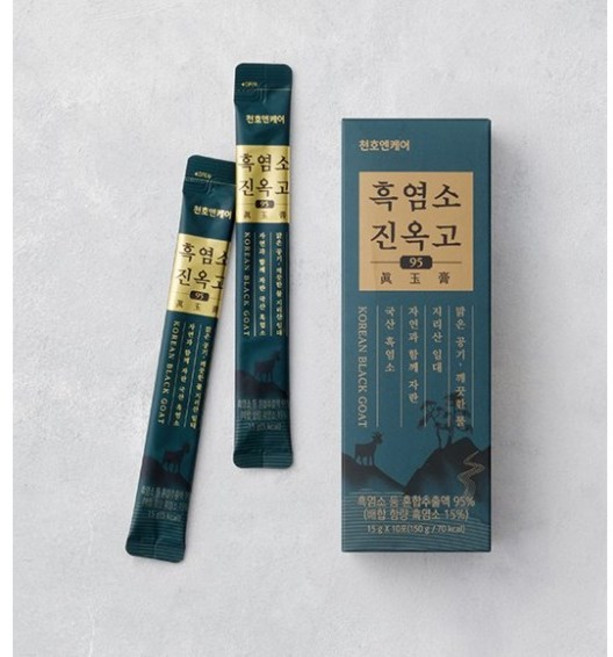천호엔케어 흑염소 진옥고 액상스틱 10p, 150g, 4개