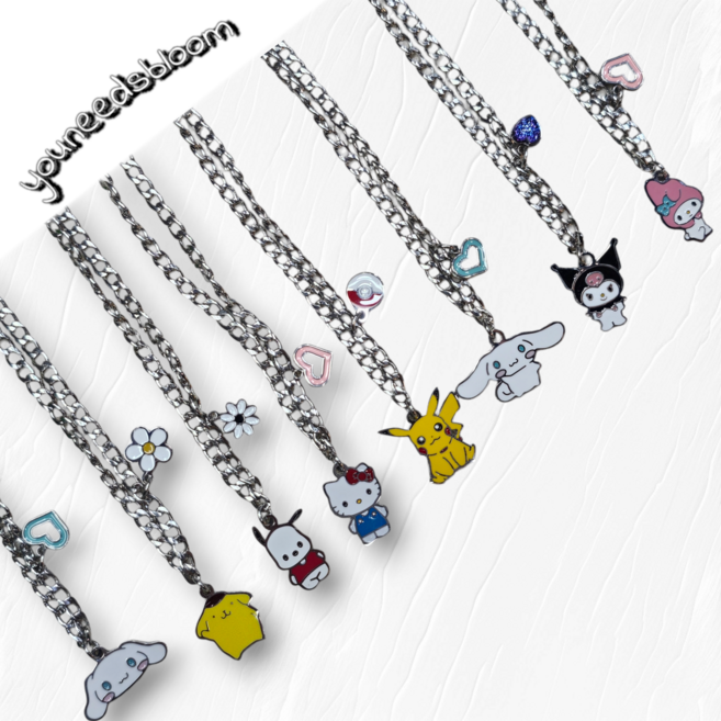 [KC인증완료 / 자체제작] 산리오 써지컬스틸 목걸이