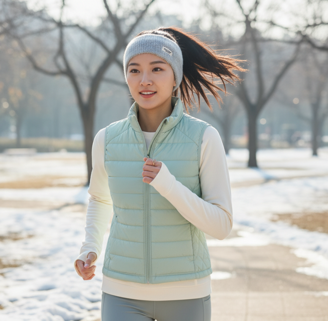제이엔 러닝 귀마개 겨울 방한 헤어밴드 스포츠 밴드, 1개, 그레이