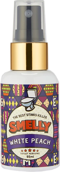 스멜리(SMELLY) 화장실용 탈취제 방향제 토일렛퍼퓸 화이트피치, 55ml, 1개 - 쿠팡