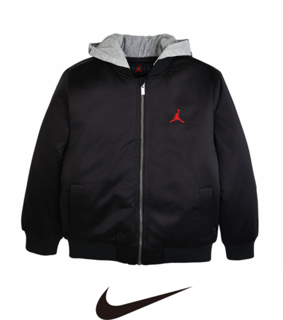 [백화점 매장판] 나이키 키즈 봄버 후드 점퍼 후드자켓 후드점퍼 덕다운 패딩점퍼 남아패딩 여아패딩 다운패딩 다운패딩점퍼 덕다운패딩 오리털 집업 베이직 패딩 야구점퍼 패딩