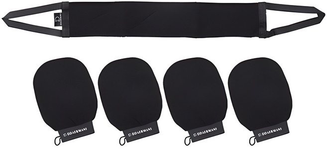 때르마니 저자극 때장갑 4p + 때타올 세트, 5개입, 1개