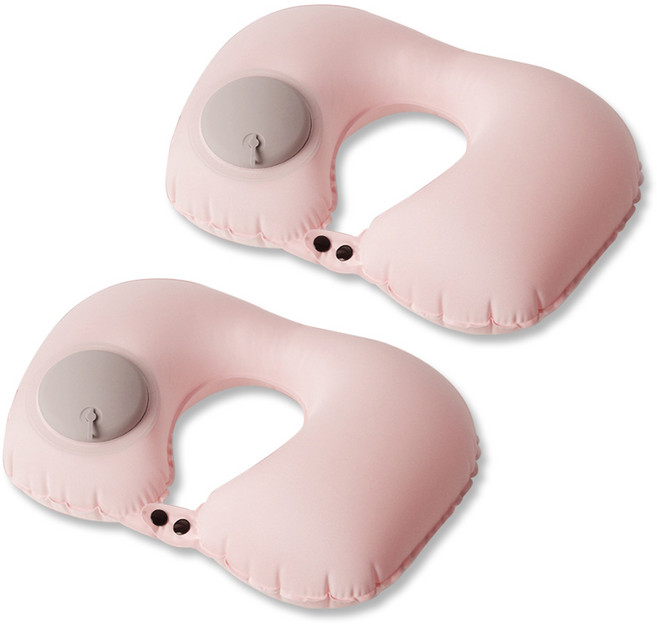 하스몰 마카롱 실크소재 펌핑 목베개 2개세트