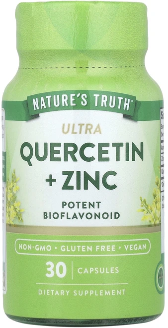 새해 첫좋은선물 Nature's Truth 울트라 퀘르세틴 + 아연 캡슐 30정 제대로 할인합니다, NaturesTruth울트라퀘르세틴아연캡슐30정, 1개 - 쿠팡