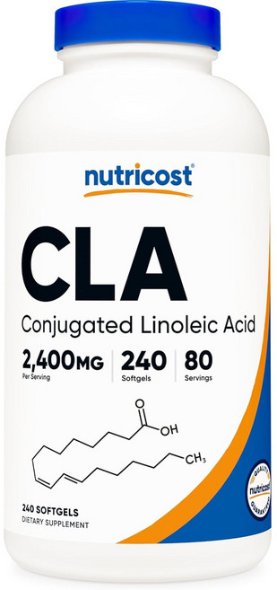 뉴트리코스트 CLA 2 400mg 소프트젤 글루텐 프리, 240정, 1개