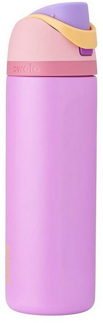 Owala 해리 포터 FreeSip 단열 스테인리스 스틸 물병 빨대 포함 BPA 프리 스포츠 여행에 적합 709.8ml(24온스) 후플푸프143926, Disney Princess, Rapunzel