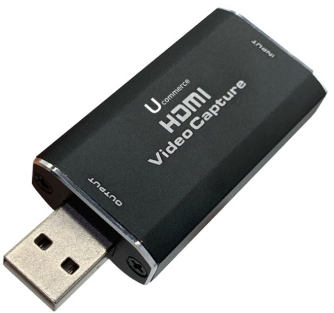 (유커머스) 4K HDMI캡쳐보드 USB 동영상 편집 방송 미러리스 녹화기