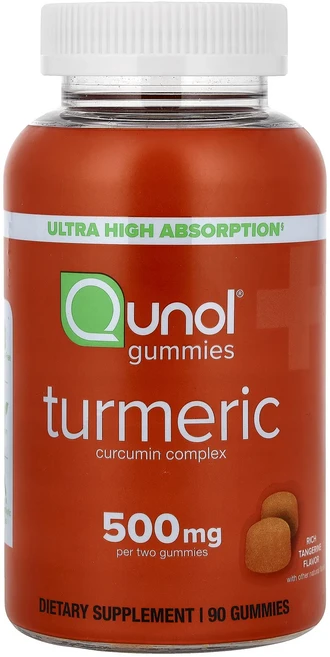 정말좋습니다 Qunol 강황 구미젤리 진한 귤 맛 구미젤리 90개(구미젤리 1개당 250mg) 빠르게배송해드릴게요, 1개, 90정 - 쿠팡