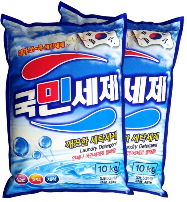 국민세제 분말형 10kg, 2개