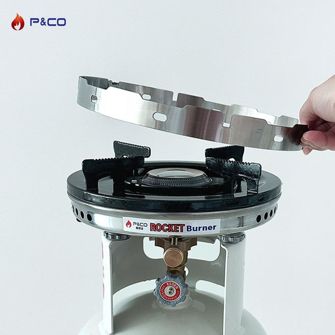 피엔코 로켓트버너+3kg 가스통 세트 해바라기버너 그리들버너 캠핑, 1개, 추가)링가드(바람막이)