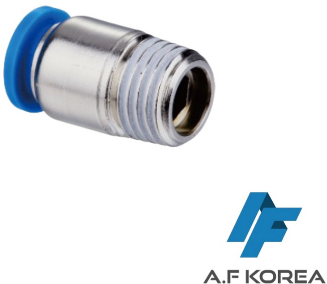 (4 6파이) POC 일자 원터치 피팅 휘팅 유공압 (10EA) [에이에프코리아], FPOC06-M5, 1개