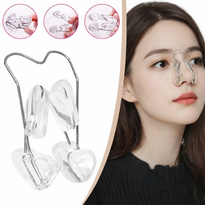 카미 콧볼 콧대 예쁜코 부드러운 실리콘 코집게, 1개, 투명