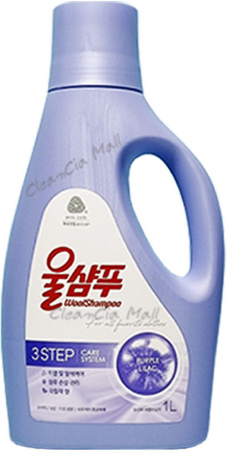 애경 울샴푸 퍼플라일락 섬유케어 중성세제 용기, 1개, 1L