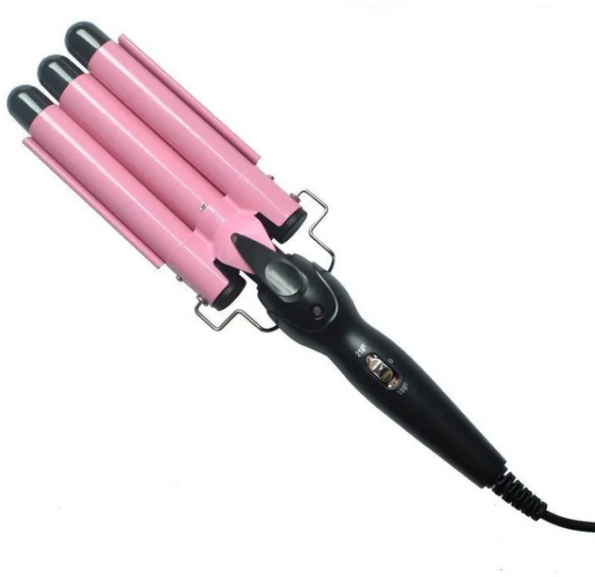 DFMEI 준마 LED 웨이브 고데기 물결 봉고데기 220V 전용코드, 2단온도조절, 25mm