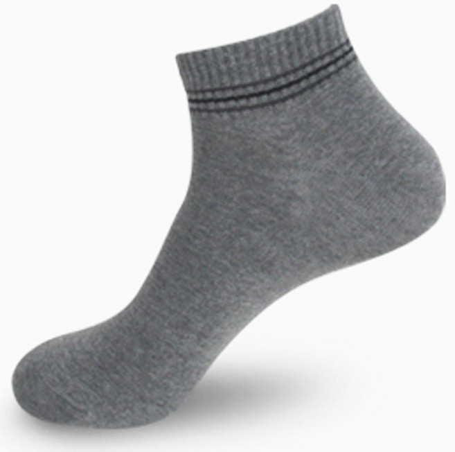 달리 특허받은 국내산 100% 면 양말 2+2 발목 밴딩 무지 단목