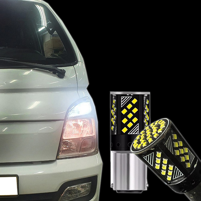 포터2 봉고3 ( LPG EV 디젤 ) LED 데이라이트 주간주행등 미등 브레이크등, 1157, 2개