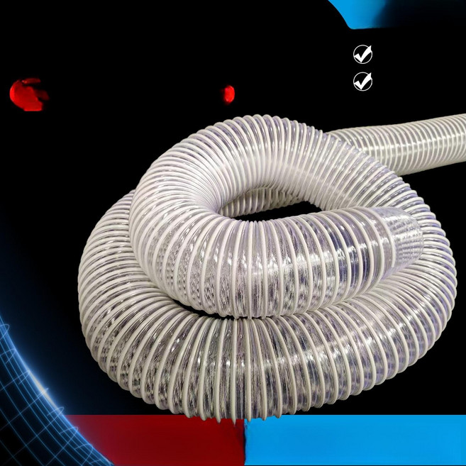 투명 주름관 100mm 15m 연통 호스 진공 진공용, 1m, 1개