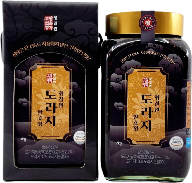 환절기 기침 흡수율 높은 기관지 영양제 발효도라지청 도라지진액 500g 2kg 부모님선물, 1개