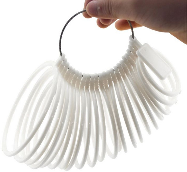 뱅글 사이즈 측정 크기 주얼리 제작 도구 플라스틱 팔찌 발견, 하얀색, 1개