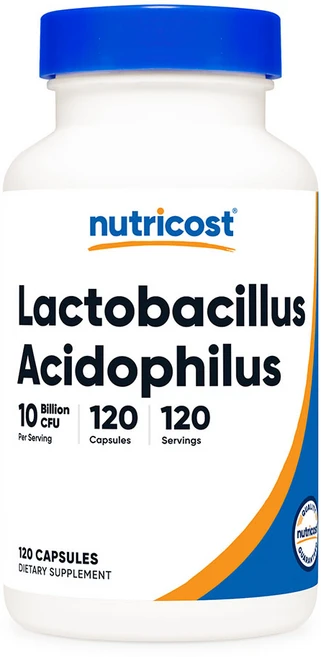 뉴트리코스트 락토바실러스 애시도필러스 100억 CFU 캡슐, 120정, 1개 - 쿠팡