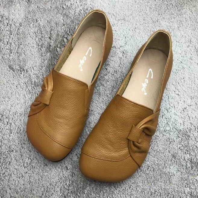 용태원봄라운드플랫 캐주얼 중년 엄마 신발