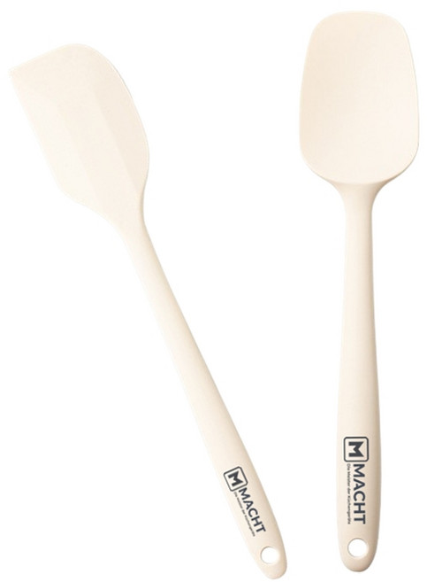 독일 마흐트(MACHT) 이유식 미니 실리콘 스패츌라 + 볶음스푼, 1박스, WHITE S, 스패츌라-소 + 볶음스푼-소