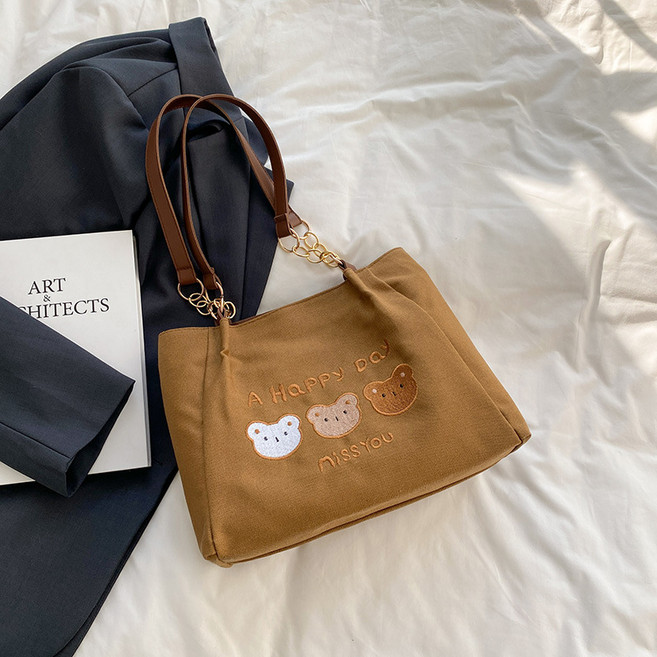 包包女新款大容量大學生上課包百搭通勤上班包高顏值托特包