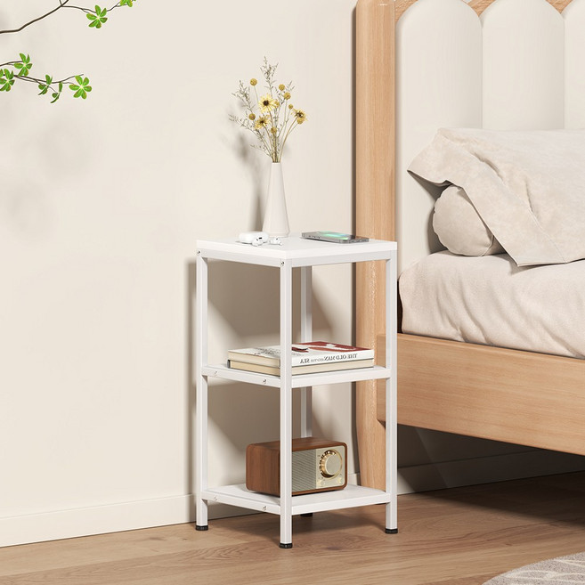 소하임 미니 사이드 테이블 3단, 올화이트