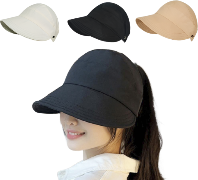 [양민의] 포니테일모자 오픈볼캡 올림머리캡 똥머리모자