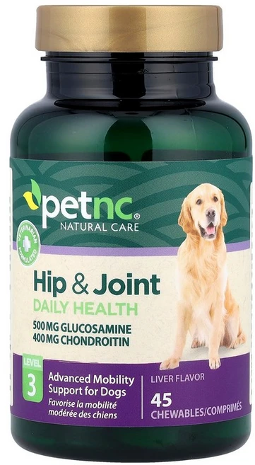 petnc NATURAL CARE 고관절 3단계 간 맛 츄어블 45정 CARE (펫앤씨 내추럴 케어), 45 개 - 쿠팡