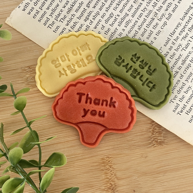 카네이션 레터링 쿠키커터 쿠키틀 스승의날 어버이날, 선생님 감사합니다, 1개
