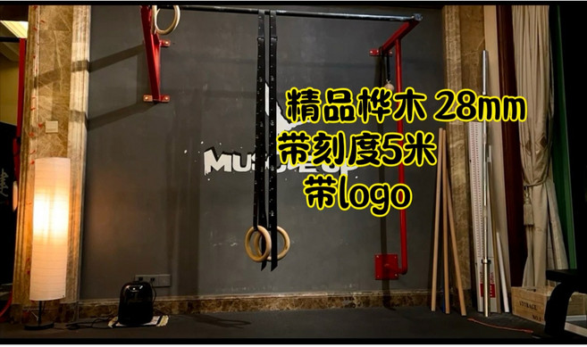 우드 짐링 헬스 기구 가슴 기계 천장걸이 운동 천장걸기 7 풀업 체조, 메인 푸쉬! 28mm 링(블랙컬러 눈금에 링셋트 ), 1개