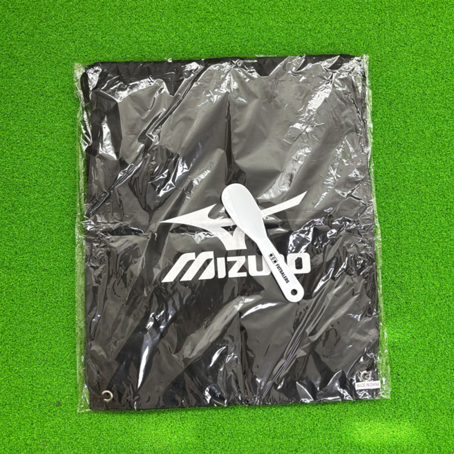 미즈노 신발 주머니 풋살화 축구화 가방 슈즈백 슈즈 케이스 미니주걱 포함, 36cm x 43cm, 1개