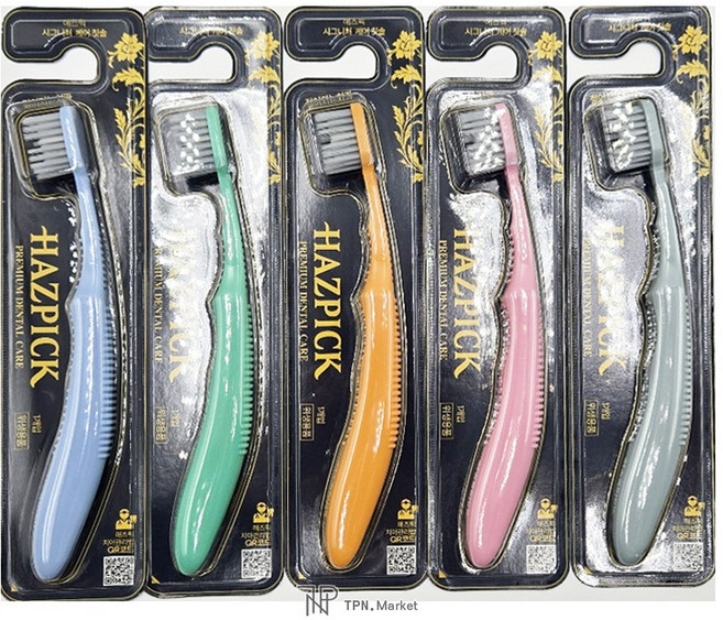 해즈픽 시그니처 케어 칫솔 1개 색상랜덤