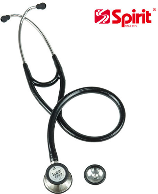 Spirit 스피릿 양면 청진기 (헤드 교체형) CK-SS747PF, 02(블랙), 1개