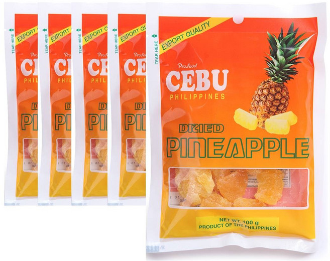 프로푸드 세부 건파인애플 50g, 5개