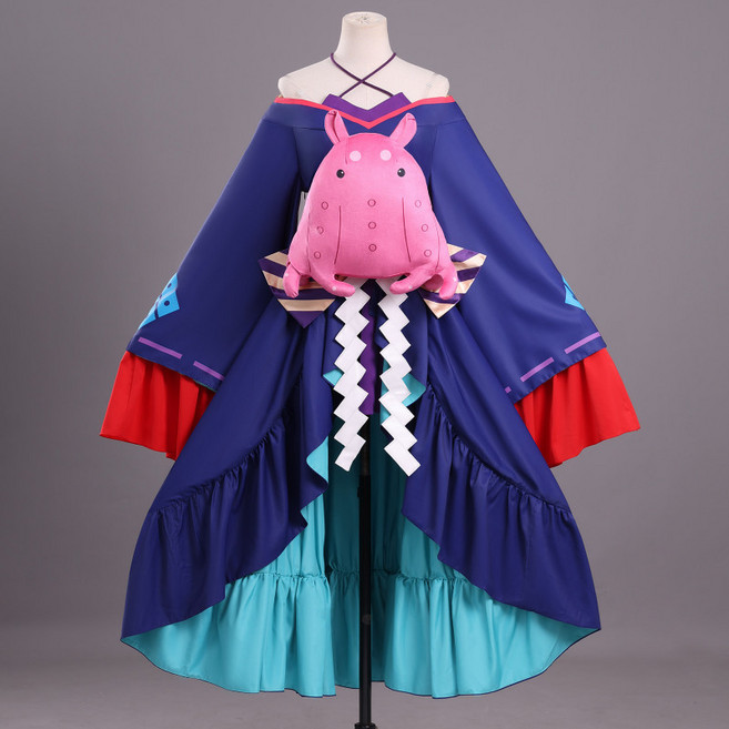 초 가구야 공주 루나미 야치요 문어인형 코스프레 의상 세트 착장 코스튬 옷 졸사 졸사컨셉
