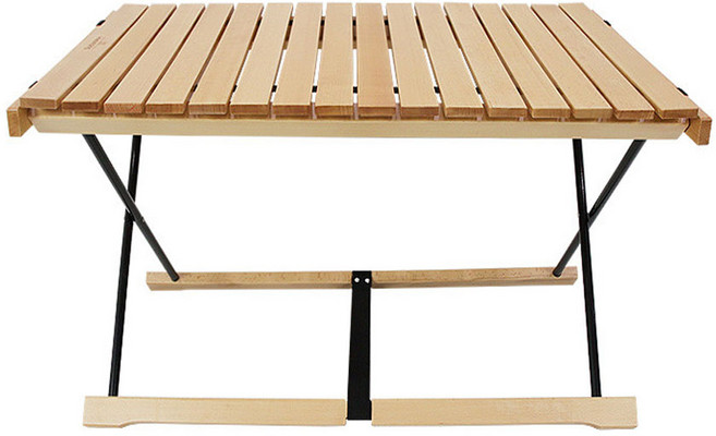 우드롤테이블 감성캠핑 너도밤나무 파우치포함 접이식 캠핑탁자 MCT-WL9055, 우드