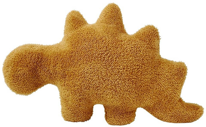Isaacalyx 스테고사우루스-45.7cm(18인치) 공룡 치킨 너겟 플러시 생일 선물을 위한 부드러운 공룡 치킨 너겟 베개 공룡 테마 파티 장식 (디노-D), 작은, 스테고사우루스, 1개