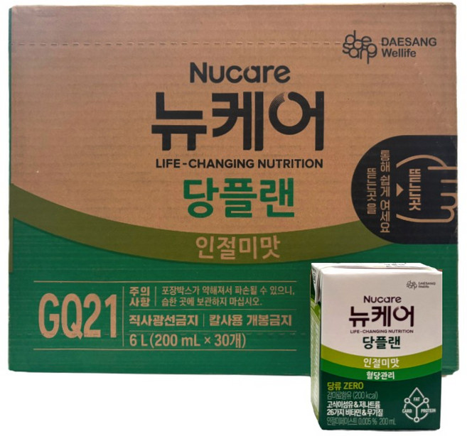 뉴케어당플랜 인절미맛 클래식 200ml 30팩, 30개