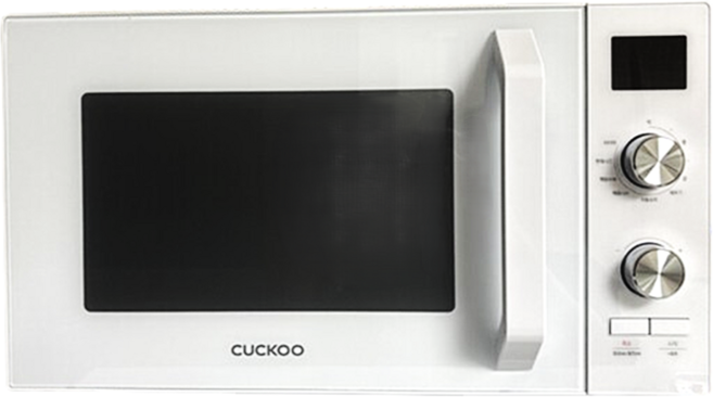 쿠쿠 23L 대용량 전자레인지 미식 컬렉션 화이트 간편 다이얼 조작