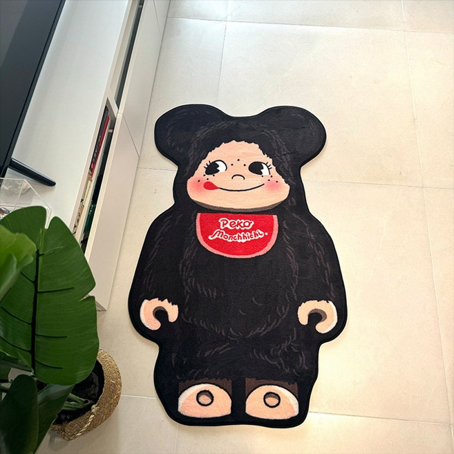 43종 120×72센티 대형 베어브릭발매트 카우스 러그 베어브릭피규어느낌 일러 발매트 세서미스트리트 엘모 쿠키몬스터 짱구 미니언즈 스티치 마네키네코 베티붑, 17