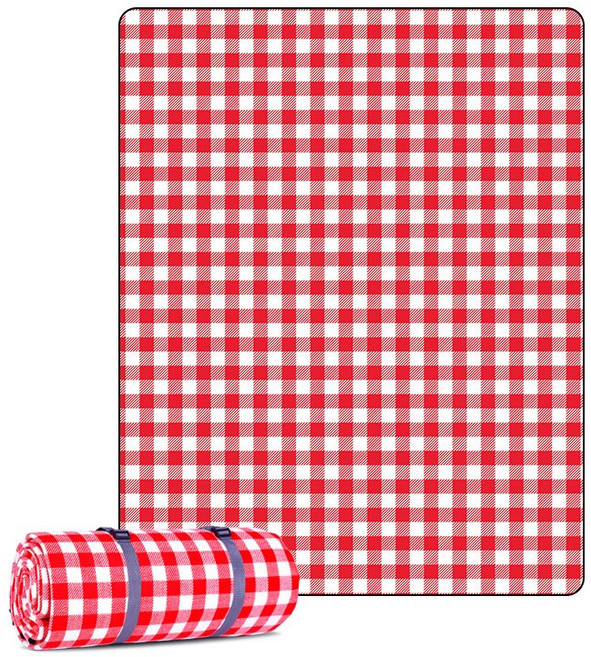 대형 방수 피크닉매트 접이식 휴대용 돗자리, 02.레드체크