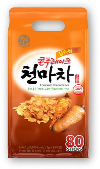 송원 우리차 콘푸레이크 천마차, 1개, 80개입, 18g