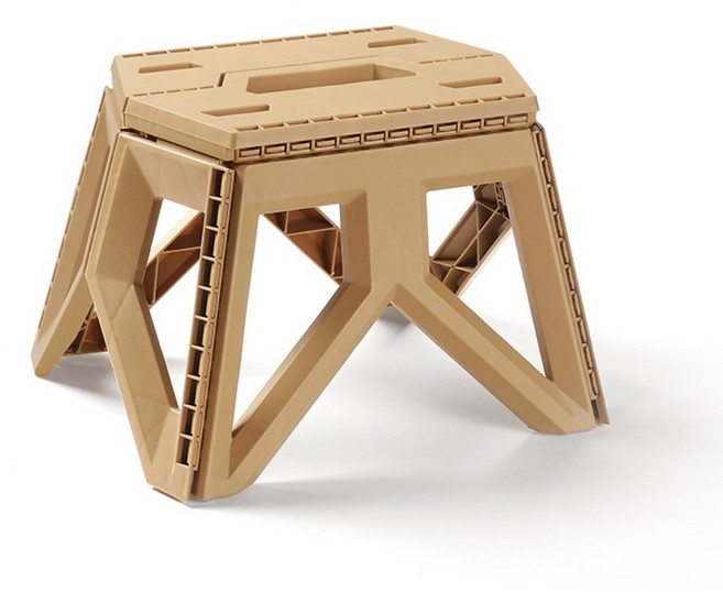 자미로운 캠핑생활 접이식 받침대 순삭 폴딩 스툴 의자, 1개