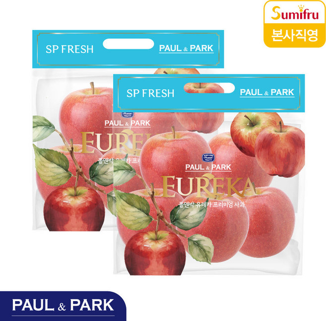 사과 유레카 부사 당도선별 과일 식품 1.5kg 2개