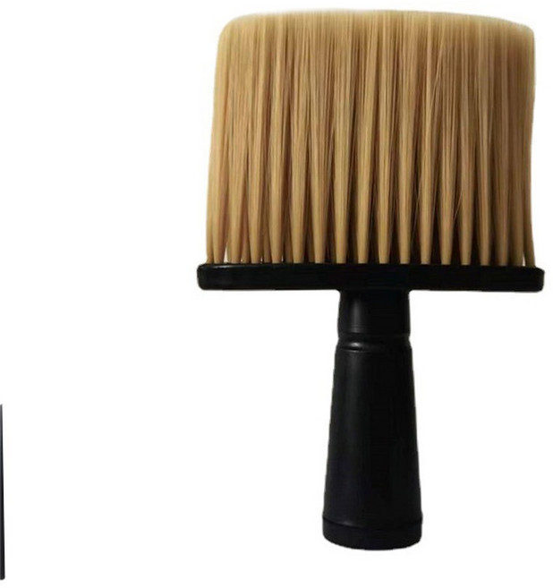 부드러운 헤어 브러시 얼굴 먼지떨이 커팅 부러진 청소 스타일링 도구, Black Brown, 1개