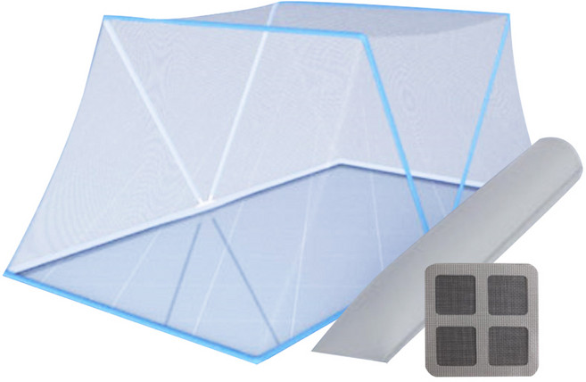 원터치 1초모기장 촥촥 사각 모기장 실내용 야외용 간편 모기장, 1. 싱글