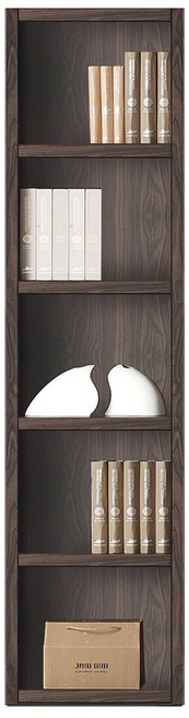 예뫼솔 2000시스템책장 5단-400-500-600-800-1000-1200사이즈 수납선택 책장 책꽂이 수납장 진열장, 5단-0500책장-월넛, 5단