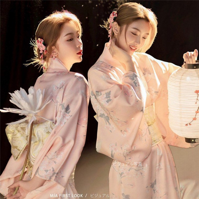 JoYouth 기모노 유카타 일본 전통 코스프레 의상 전통의상 여성 잠옷 슬립 일본풍 파티 가운